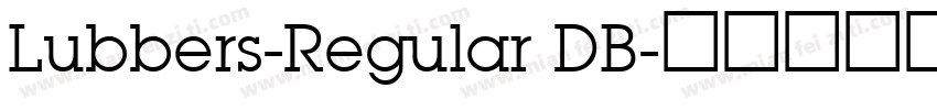 Lubbers-Regular DB字体转换